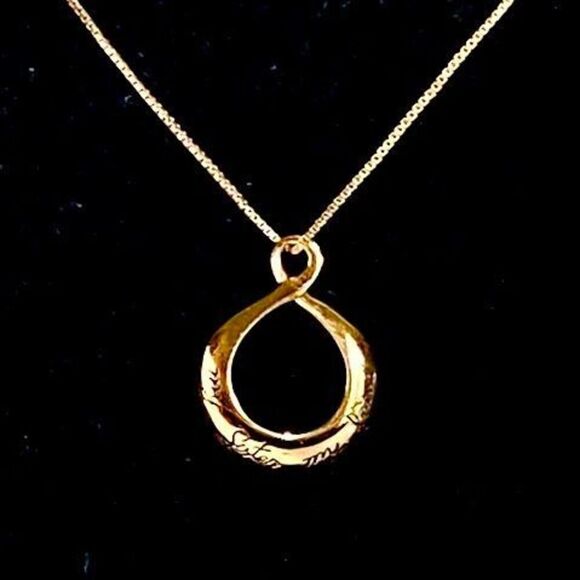 AON Rose Gold Vermeil “My Sister My Friend” Necklace